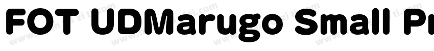 FOT UDMarugo Small Pr6N Bold字体转换